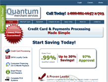 Tablet Screenshot of creditcardprocessingquantum.com